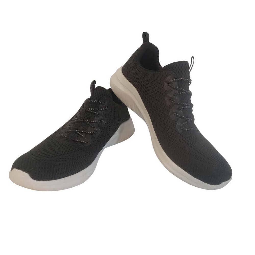 Sketchers Sneakers Streetwear Men's Size 10 Black Air Cooled Memory Foam Comfort
